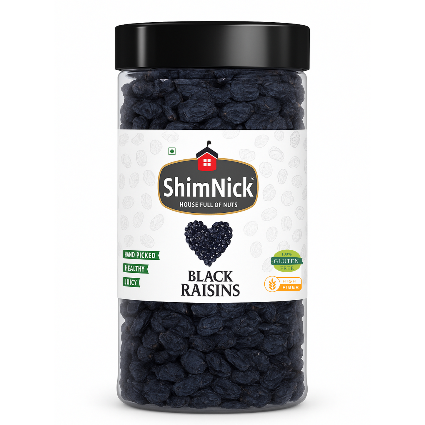 Green Black Raisins Jar