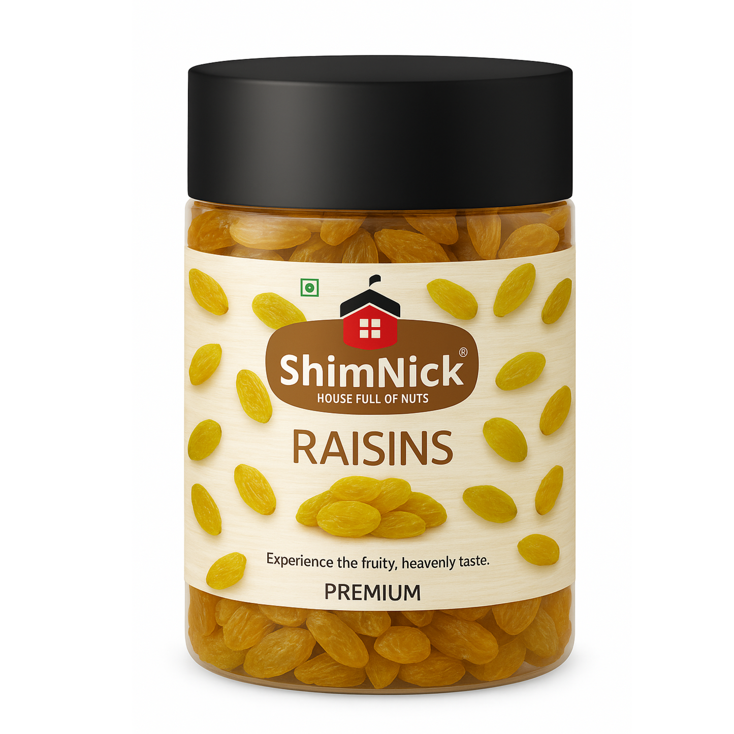 Green Ind Raisins Jar