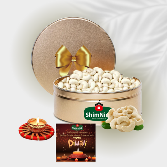 SHIMNICK Cashew Nuts in Tin Jar (250 Gram) Gift Pack