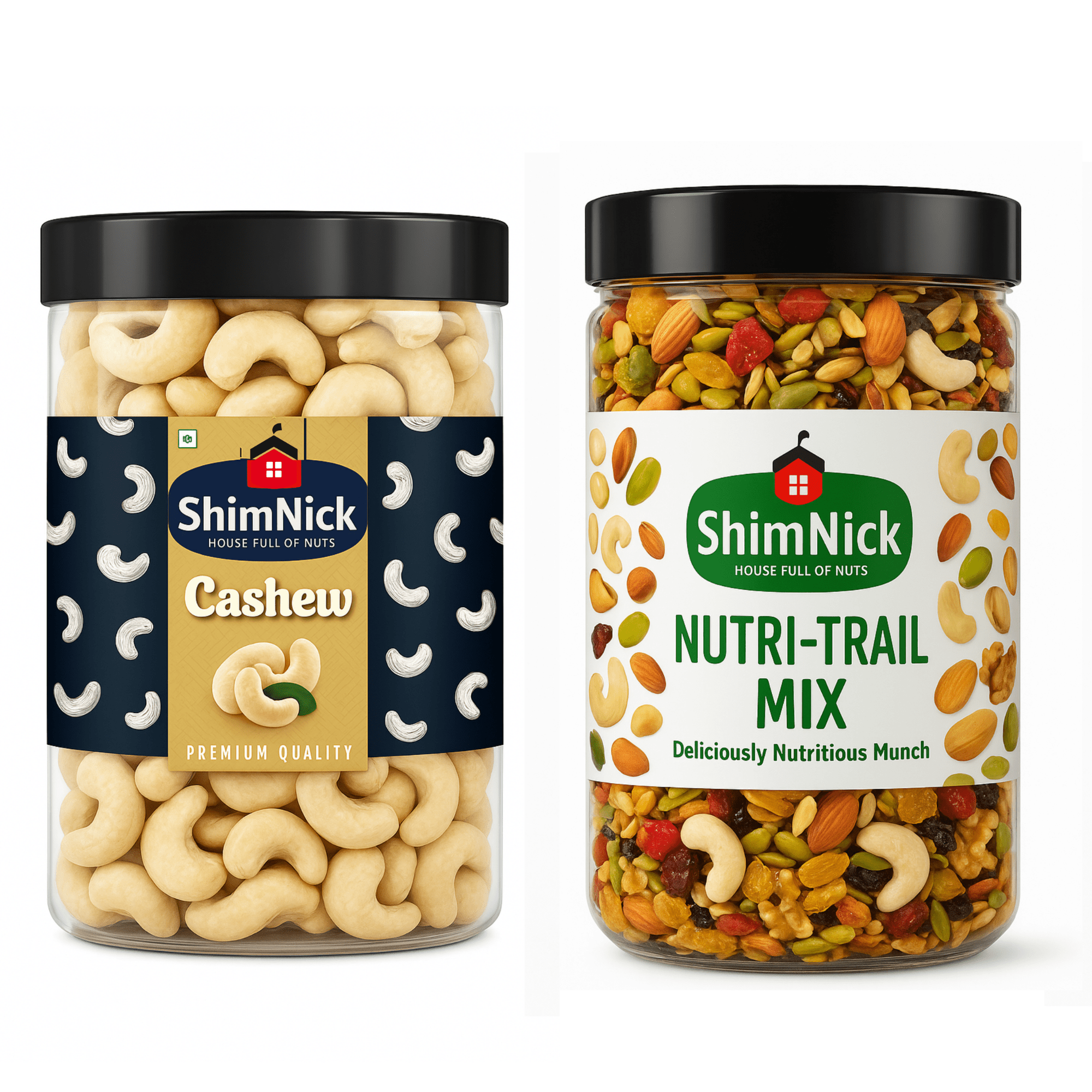 Dryfruit Mix and Cashews Combo Pack (250 Gms each) - Shimnick