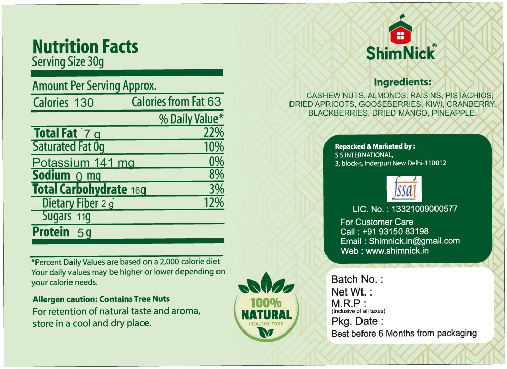ShimNick Nutri Trail Mix Jar - Shimnick